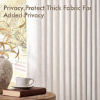 MIULEE Extra Wide 60 Inch Width Pinch Pleated Thick Linen Curtains 96 Inches - Image 7