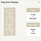 4x10 Wide Hallway Runner Rug: Washable Soft Rug Runners - Image 5