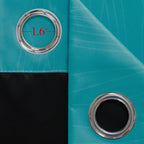 Estelar Textiler Ombre Teal and Purple Blackout Curtains 72 Inch Length 2 panels - Image 7