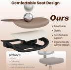 Ergonomic Office Chair, Mesh Computer Desk Chairs with BIFMA X5.1 Certified, Adjustable Lumbar Support, 3D Arm, Tilt Back, Wide Seat, Comfy Swivel Work Task Chair for Company and Home (Sunset Orange)