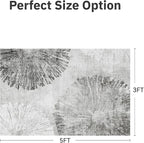 3 x 5 Rug Small Non Slip Area Rug Ultra Soft Machine Washable Low Pile Modern - Image 2