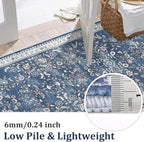 Yamaziot Washable Runner Rug 2x8 – Non Slip Boho Floral Hallway Runner Rug - Image 4