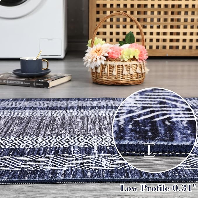 GarveeHome Small Bedroom Area Rug 3x5 Bordered Area Rug - Image 5