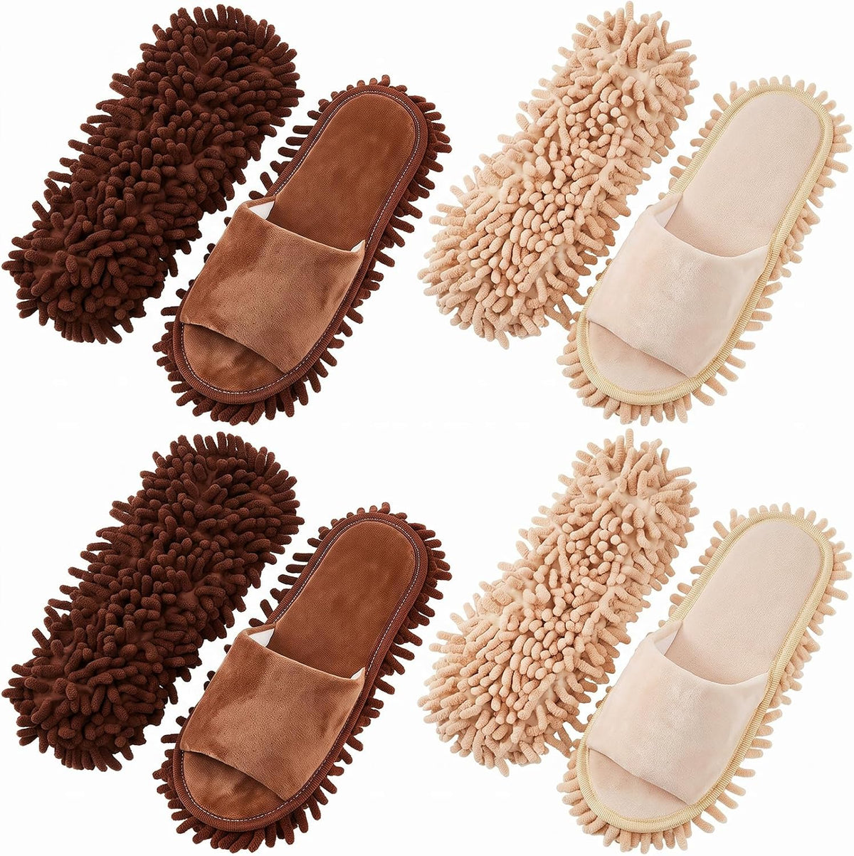 Jecery Microfiber Clean Mop Slipper
