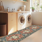 Yamaziot Washable Runner Rug, 2x8 Non-Slip Boho Vintage Hallway Rug Runner - Image 7