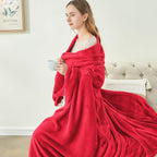 BEDELITE Fleece Blankets Queen Size Red Throw Blankets - Image 8