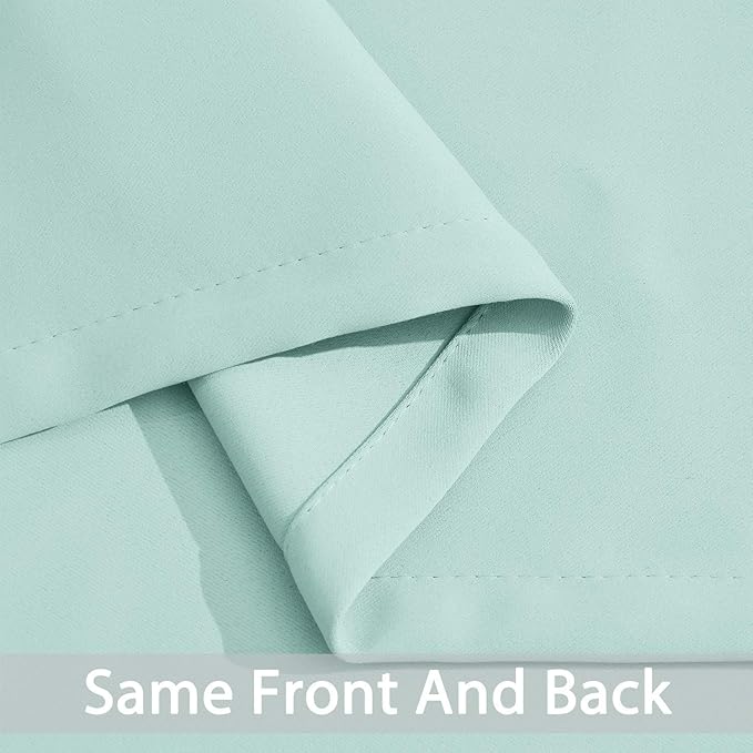 Yakamok Aqua Blackout Curtains for Bedroom, Grommet Thermal Insulated Room - Image 6
