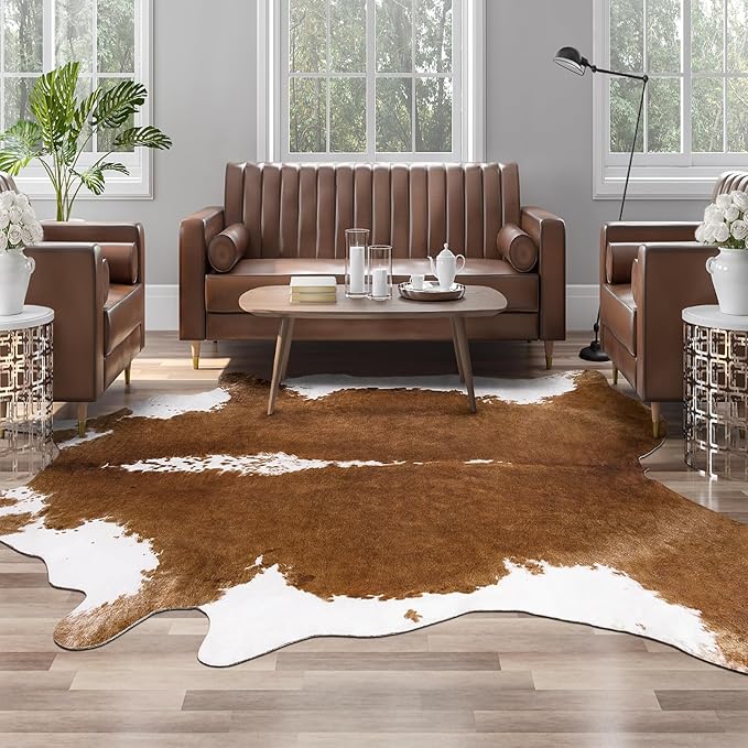 AROGAN 8x10 Faux Cowhide Area Rugs by AROGANAREARUG