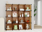 HOMIDEC Closet Organizers and Storage, 9 Cube Storage Organizer, Brown