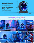 Jellyfish Lamp for Sleep Anxiety Calming Night Light for Bedroom(Black)