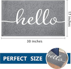 EARTHALL Door Mat Outside Inside Hello Doormat, Durable Floor Mat Non Slip Mat - Image 2