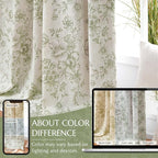 jinchan Blackout Floral Curtains - Image 6