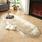AMTOVO Faux Sheepskin Rug, 2 x 6 ft Faux Fur Rug - Image 9