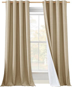 NICETOWN 100% Absolutely Blackout Linen Curtains by NICETOWN