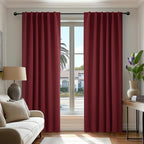 Deconovo Blackout Curtains, Thermal Insulated, W52 x L108 2 Panels, Back Tab by Deconovo