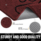 Smiry Dog Door Mat for Muddy Paws, Absorbent Dirt Trapper Non Slip Quick Dry - Image 4