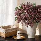 3Pcs 43In Faux Berry Stems, Artificial Nandina Fall Decor, Dusty Plum