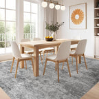 Nakagishi 8x10 Area Rugs Living Room: Washable Abstract Large Neutral Soft Rug - Image 6