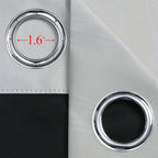 Estelar Textiler Beige and Greyish White Blackout Curtains - Image 7