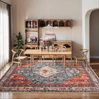 SERISSA 5x7 Boho Tribal Area Rug, Washable Large Rugs - Image 6