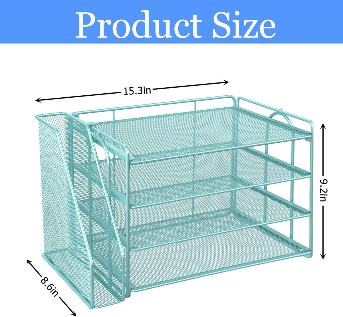 gianotter 4-Tier Paper Organizer With Magazine Holder