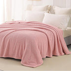 Whale Flotilla Twin Size Fuzzy Fleece Blanket - Image 4