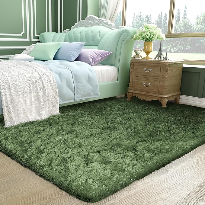 Ophanie Gray Green Rug Grass Area Rugs - Image 5