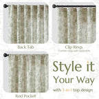 jinchan Linen Floral Curtains for Living Room - Image 5