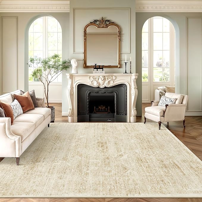 Soalmost Washable Area Rug 8x10, Large Soft Rugs by Soalmost