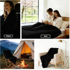 HIMEET Black Ribbed King Size Blanket - Image 5