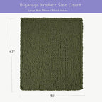 Bigacogo Chunky Knit Throw Blanket - Image 2