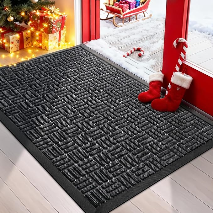 Mibao Front Door Mat, Heavy Duty Durable Welcome Mat by Mibao