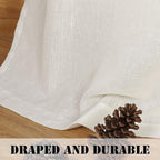 Elegant Natural Linen Blended Energy Efficient Light Filtering Linen Textured - Image 8