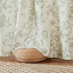 jinchan Linen Floral Curtains 100 Inch Extra Wide - Image 7