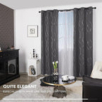 Deconovo Gray Curtains for Living Room, Protect Pravicy Thermal Insulated - Image 3