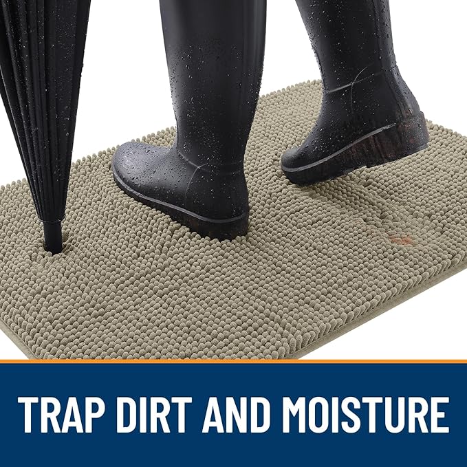 OLANLY Dog Door Mat for Muddy Paws 30x20, Absorbs Moisture and Dirt, Absorbent - Image 2
