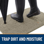 OLANLY Dog Door Mat for Muddy Paws 48x30, Absorbs Moisture and Dirt, Absorbent - Image 2