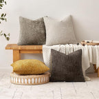 MIULEE Pack of 2 Couch Throw Pillow Covers 18x18 Inch Neutral Gold Modern Boho - Image 4