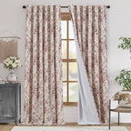 jinchan Blackout Floral Curtains by JINCHAN