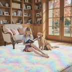 8x10 Area Rugs for Bedroom Living Room Fluffy, Large Area Rug Shag Shaggy - Image 3
