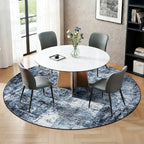 Rugflix Round Area Rugs 6Ft for Living Room, 6x6 Washable Rug Stain-Resistant - Image 3