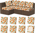 8Pcs Stretch Patio Cushion Covers, Outdoor Couch & Sofa Replacement Slipcovers by VORSHAPE
