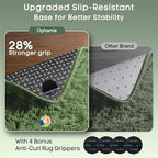 Ophanie Gray Green Rug Grass Area Rugs - Image 4