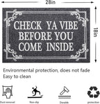 Front Door Indoor Outdoor Entrance Doormat Grey Rubber Welcome Door Mat Come - Image 3
