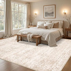 Area Rugs 9x12 Living Room Rug: Washable Rug Soft Vintage Boho Carpet Indoor - Image 4
