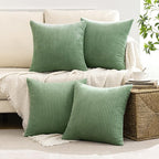 MIULEE Boho Farmhouse Throw Pillow Covers 18x18 Inch Set of 4 Mordern Nordic - Image 2