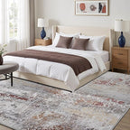Toneed Abstract Area Rug 5x7 Modern Washable Rug Soft Non Slip Rug Low Pile - Image 5
