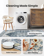 AMADA HOMEFURNISHING 8x10 Washable Area Rug, Low-Profile - Image 4