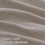 Nanspring Stone Beige Linen Curtains - Image 4