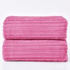 BEDELITE Fleece Blanket King Size – 3D Ribbed Jacquard Soft and Warm Decorative - Image 9